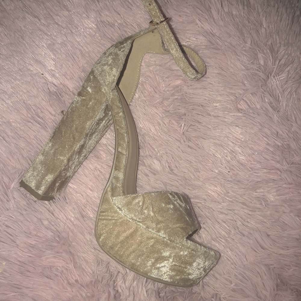 Nude Suede Pumps